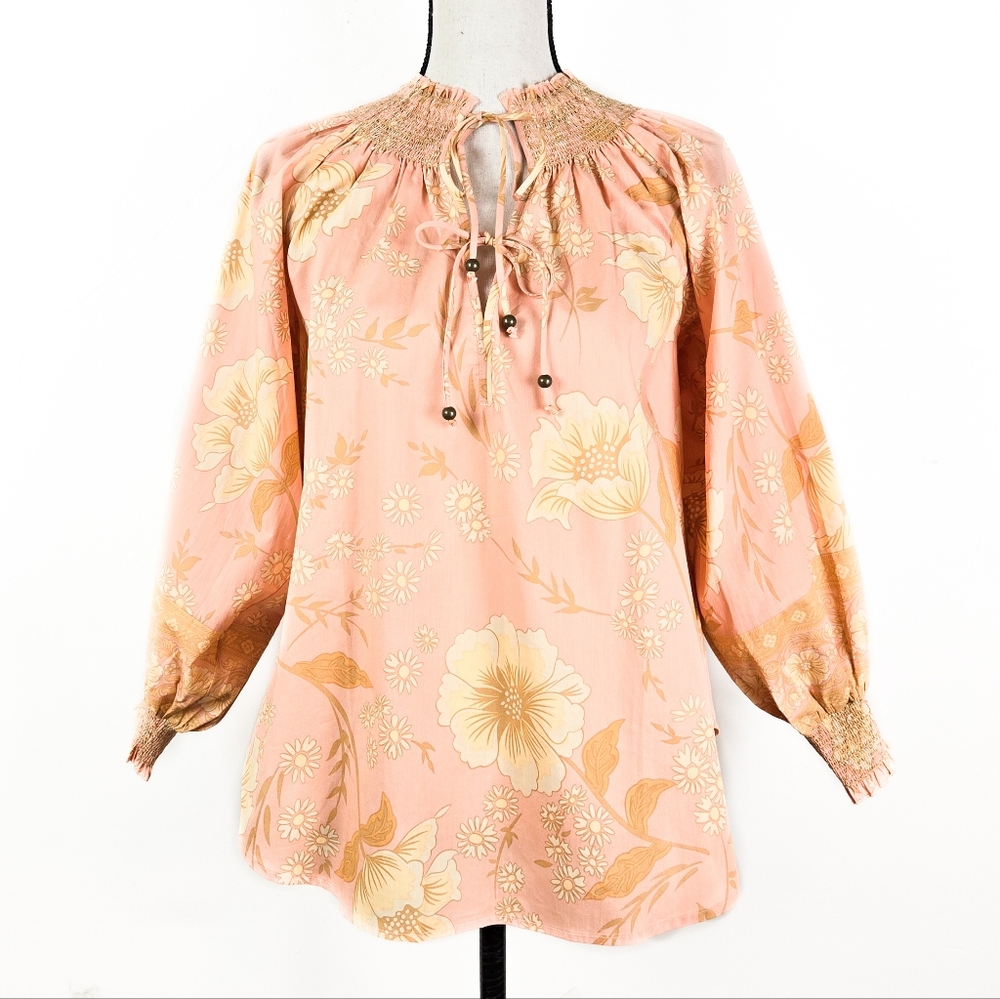 NWT Spell Sloan Blouse, Peach